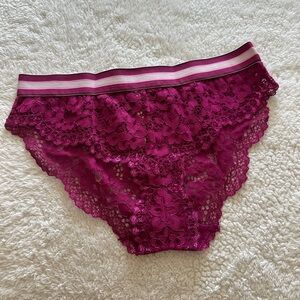 Victoria’s Secret Body by Victoria Lace Bikini Panty with Striped Waistband